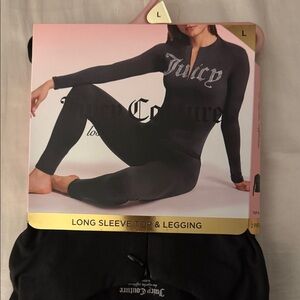 Juicy Couture Black Long Sleeve Top & Leggings